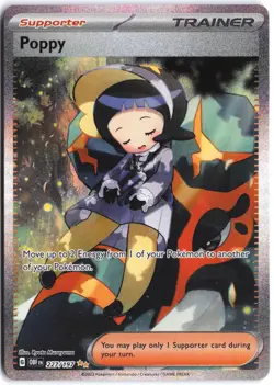 Poppy 227/197 Special Illustration Rare Obsidian Flames Pokemon NM - Image 1