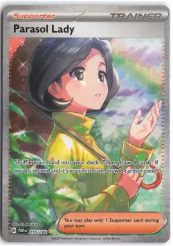 Parasol Lady 255/182 Special Illustration Rare Paradox Rift Pokemon NM - Image 1