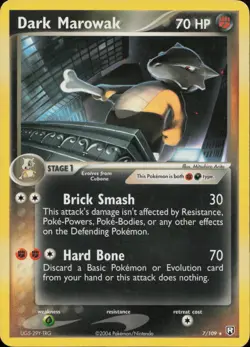 Dark Marowak (EX Team Rocket Returns) 7/109 Rare Deck Exclusives Pokemon HP - Image 1