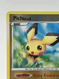 Pichu 45/100 Uncommon Stormfront Pokemon Reverse Holo Lightly Played - Image 2