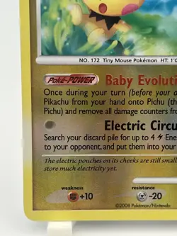 Pichu 45/100 Uncommon Stormfront Pokemon Reverse Holo Lightly Played - Image 4