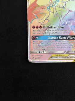 Charizard & Braixen GX (Secret) 251/236 Sm-Cosmic Eclipse Holo Pokemon TCG - DMG - Image 2