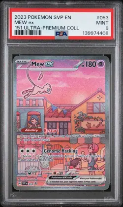 Pokemon TCG Mew ex 151 Scarlet & Violet Promo PSA 9 - Image 1