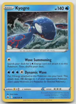 Kyogre 036/159 Holo Rare Crown Zenith Pokemon Cosmo Holo NM - Image 1
