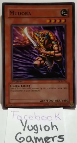 YUGIOH MUDORA DCR-076 1ST EDITION SUPER PLAYED - Image 1
