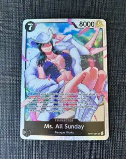 Ms. All Sunday FOIL SR OP14-084 The Azure Sea's Seven - One Piece TCG - Image 1