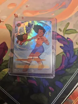 Ravensburger Disney Lorcana Raging Storm 225/204 Super Rare Holo Action - Image 2