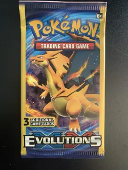 (1) Pokemon TCG: XY Evolutions 3-Card Mini Booster Pack (Charizard art) - Image 1