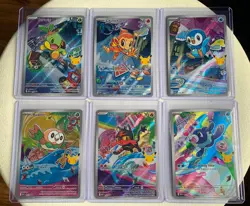 6 Cards First Partner Illustration Full Art - Turtwig Chimchar Piplup And More!! - Image 1