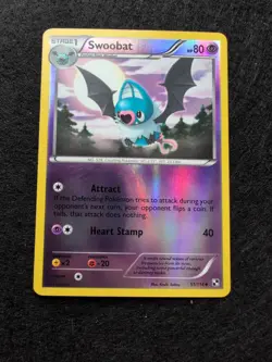 Swoobat 51/114 - LP Black & White - Pokemon 2011 Uncommon Reverse Holo TCG Card - Image 1