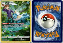Pokemon Card - Vaporeon Brilliant Stars Trainer Gallery TG02/TG30 Holo DMG - Image 3