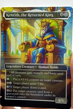 Kenrith, the Returned King Proxy Card with Custom designed art - Image 1