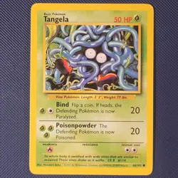Tangela 66/102 - Base Set - Common Vintage WOTC Pokemon Card - LP+ - Image 1