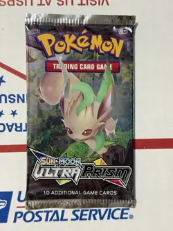 Pokemon Sun & Moon Ultra Prism Booster Pack 10 Cards English Giratina 2018 - Image 1