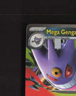 Mega Gengar ex 056/094 Phantasmal Flames Ultra Rare Holo Pokemon Card NM - Image 3