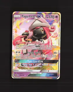 Tapu Lele GX 60a/145 Guardians Rising Ultra Rare Holo Pokemon Card LP - Image 1