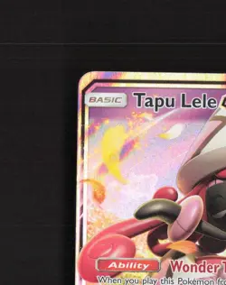 Tapu Lele GX 60a/145 Guardians Rising Ultra Rare Holo Pokemon Card LP - Image 3