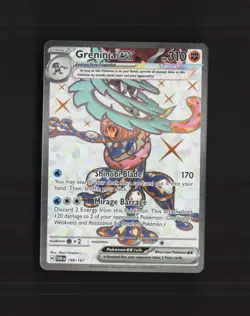 Greninja ex 198/167 Twilight Masquerade Full Art Ultra Rare Holo Pokemon Card NM - Image 1