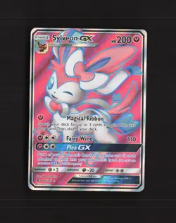 Sylveon GX 140/145 Guardians Rising Full Art Ultra Rare Holo Pokemon Card LP - Image 1