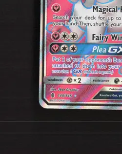 Sylveon GX 140/145 Guardians Rising Full Art Ultra Rare Holo Pokemon Card LP - Image 5