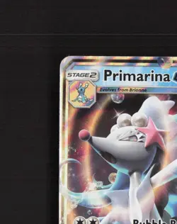 Primarina GX 42/149 Sun & Moon Ultra Rare Holo Pokemon Card LP - Image 3
