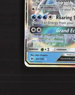 Primarina GX 42/149 Sun & Moon Ultra Rare Holo Pokemon Card LP - Image 5