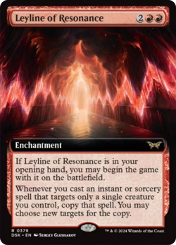 Leyline of Resonance (Extended Art) [Duskmourn: House of Horror] Magic MTG - Image 1