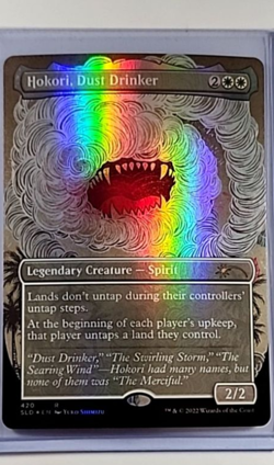 MTG Magic the Gathering Secret Lair Drop Borderless Foil 420 Hokori Dust Drinker - Image 1