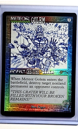 2024 MTG Magic the Gathering SLD Secret Lair Drop Foil #1660 Meteor Golem - Image 1