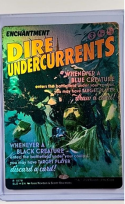 2024 MTG Magic The Gathering SLD Secret Lair Poster Foil 1578 Dire Undercurrents - Image 1