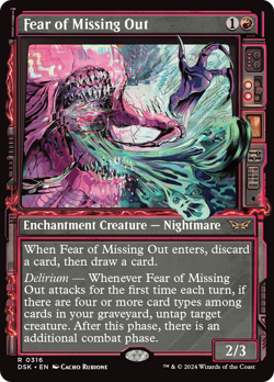 Fear of Missing Out (Showcase) [Duskmourn: House of Horror] Magic MTG - Image 1