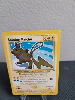 Carte Pokemon Shining Raichu 111/105 Wizard Card Neo Destiny Vintage ENG ♡ - Image 3