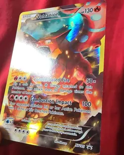 Pokemon Volcanion Full Art Holo Black Star Promo XY185 Mythical Collection TCG - Image 2