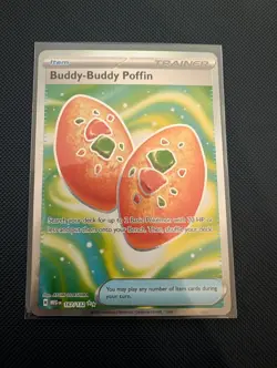 Buddy-Buddy Poffin 167/132 HOLO Ultra Rare Mega Evolution Pokemon NM - Image 1