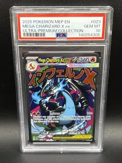 Mega Charizard X ex Pokemon MEP En Ultra-Premium Collection PSA 10 Gem Mint UPC - Image 1