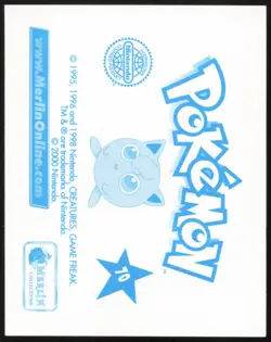 Carte Pokemon Pikachu 70 Sticker Merlin Serie 2 Francais - Image 2