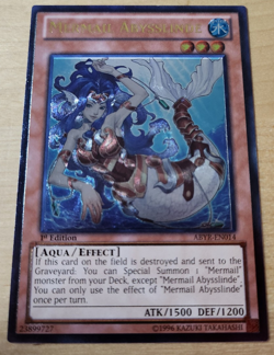 Yu-Gi-Oh! Mermail Abysslinde (UTR) ABYR-EN014 1st Edition Exactly as Seen - Image 1