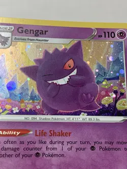 Pokemon TCG Gengar SWSH052 Black Star Promo Cosmos Holo Champions Path LP - Image 2