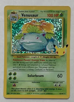 Pokemon Celebrations Venusaur 15/102 Classic Collection Holo NM - Image 1