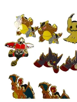 Pokemon Pin Lot Of 11 Mimikyu Mega Gengar Charizard Tapu New Collectible - Image 3