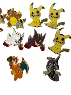 Pokemon Pin Lot Of 11 Mimikyu Mega Gengar Charizard Tapu New Collectible - Image 5
