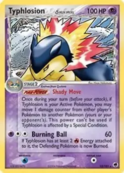 Typhlosion (Delta Species, #12/101) - Holofoil EX - Dragon Frontiers LP Pokemon - Image 1