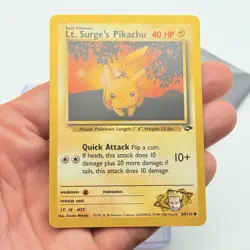 CARTA POKEMON LT. SURGE‘S PIKACHU 84/132 - ENG - GYM CHALLENGE - NEAR MINT - Image 2