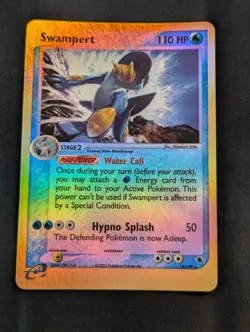 Pokemon TCG Swampert 13/109 Ruby and Sapphire Reverse Holo, VIntage, NM! - Image 1