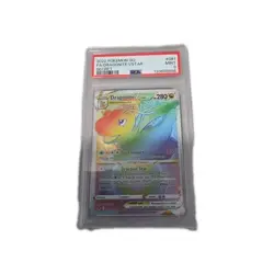 DRAGONITE VSTAR #081/078 PSA 9 • 2022 Rainbow (Secret) Pokemon GO! Holo - Image 1