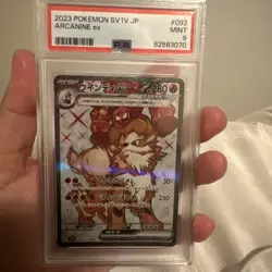 PSA 9 Gm Arcanine EX 092/078 Scarlet & Violet Pokemon Japanese W/Slab Protector - Image 2