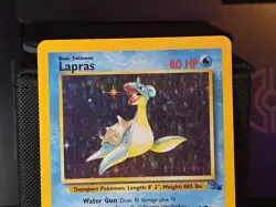 Pokemon Lapras Fossil 10/62 Holo Rare Unlimited Card 1999 English Pokemon TCG - Image 3