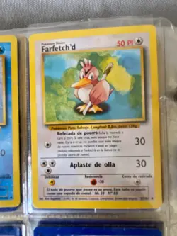 Pokemon Farfetch'd Spanish 27/102 Card - Image 1