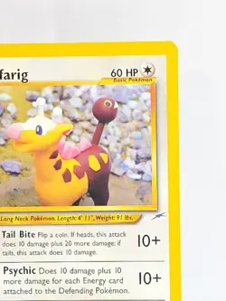 Girafarig Neo Destiny 66 Regular Unlimited Common Pokemon TCG - Image 3