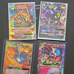 Pokemon TCG Holo Lot 4: M Charizard EX, Umbreon GX, Birds Tag Team GX, Eng - Image 1